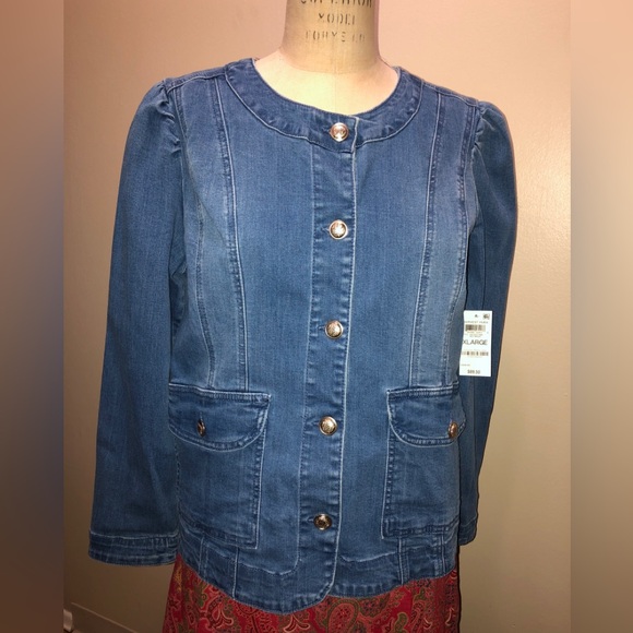 Denim Jacket Charter Club Sz XL - Picture 5 of 5